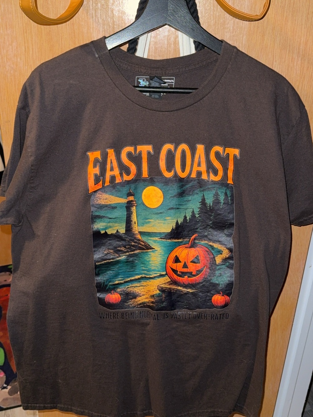 East Coast Graphic Halloween T-Shirt - Black